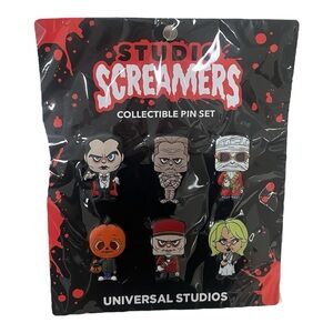 Universal Studios Studio Screamers Collectible Pin Set Halloween Horror Nights